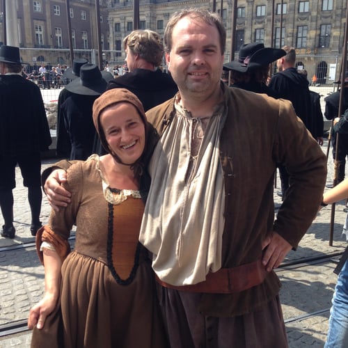Figurant begrafenisstoet Michiel de Ruyter