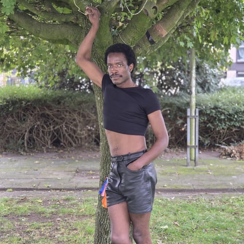 80s Crop Top Leather