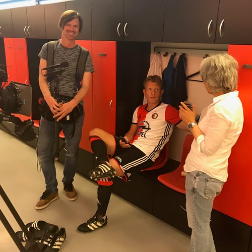 dressing room in De Kuip