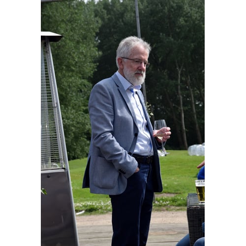 Hans op receptie