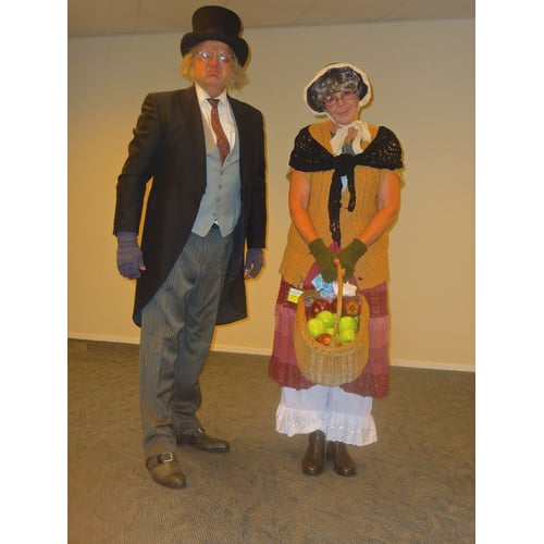 Scrooge en het appel vrouwtje