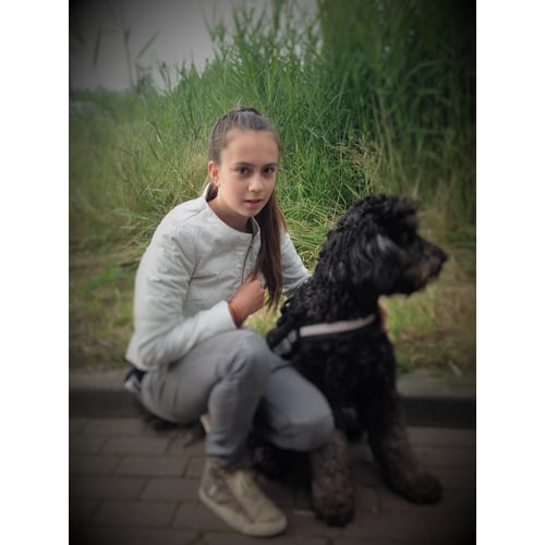 dat ben ik met mijn hond